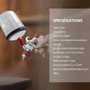 HVLP Gravity Fed Air Spray Gun with 1.4/1.7/2.0/2.5 mm Nozzles and 650ML Disposable Paint Cups, Automotive Spray Paint Gun for Refinishing and Home Wall Finishing Applications (RED)