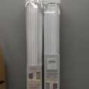 Persilux Zebra Blinds for Windows, Cordless Roller Shades Window Treatments (21" W x 64" H, White) Light Filtering Dual Layer Roller Window Shades Light Filtering Sheer Shades for Home and Office