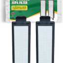 EZ SPARES 2Pcs Vacuum Cleaner Eureka HF5 HF-5 Vacuum HEPA Filter Fits Part # 61830, 61830A, 61840 WASHABLE & REUSABLE Eureka Attachment