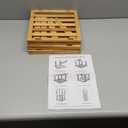 Bamboo Shoe Rack - Vertical Skinny Shoe Shelf Space Saving Storage, Front Door Entrance Closet Corner Garage (6 Tier, 6-layer Bamboo Yellow)