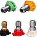 Pressure Washer Tips Set Multiple Degrees, 4.0 GPM Power Washer Nozzle Tips 5 Pack, 1/4 Quick Connect2.0/2.5/3.0/3.5/4.0/4.5/5.0/5.5/6.0/6.5GPM