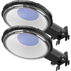 Viugreum 2 Pack 100W 12000LM LED Barn Light,Dusk to Dawn Outdoor Lighting, Garden Light Ip65 Waterproof 5000k Daylight (700w MH/HPS Replacement) Security Light with Photocell