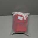 Slsxip Nonwoven Christmas Tree Skirt, 48 inch Xmas Tree Skirt with Red Pom Poms, Seasonal Holiday Indoor Decoration(Red,48 inch)