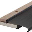 M-D Building Products 78634 5-5/8 in. x 1-1/8 in. x 36 in. Bronze Adjustable Aluminum & Hardwood Threshold Kit - Versatile Solution for French and Exterior Doors