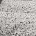 POCBLUE Deluxe Washable XL Dog Bed Dog Crate Mat 41 inch Comfy Fluffy Kennel Pad Anti-Slip for Dogs Up to 90 lbs, 41" x 27", Grey