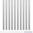 24 Piece Set Stainless Steel Straws Long 8.5 Inch Drinking Metal Straws Reusable Drinking Straws for 24 OZ 20 Straight