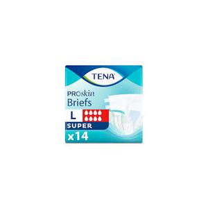 TENA ProSkin Unisex Adult Diapers with Tabs, Maximum Absorbency, Large, 14 Ct