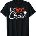 The Boo Crew A Ghost Vibes Group Matching Halloween Costume T-Shirt, XL