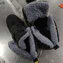 WHITIN Men's Waterproof Cold-Weather Snow Boots Black Size 10.5