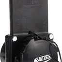 Valterra T50 3" Hub x 3" Bay with Cap Valve Assembly,Black