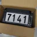 Lacasa Solar Address Signs for Yard, Dual-Sided Illumination Solar House Numbers for Outside, Waterproof Outdoor Solar Mailbox Number Plaque, 3-Color Modes, 1 Pack