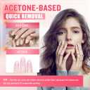 NXJ INFILILA Nail Polish Remover Pads Big Size 50 PCS Fingernail Polish Remover, Quick Nail Polish Remover Wipes, Portable Travel Kit to Clear Nail Polish for Home Professional Salon Supplies