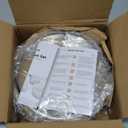 CAROTE 8 Inch Non Stick Frying Pan with Lid,White Granite Nonstick Skillet Omelet Pans, Egg Pan Granite Cookware, PFOS & PFOA Free