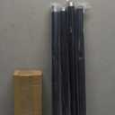 Black Curtain Rods for Windows 48 to 84 Inches Adjustable Heavy Duty 1" Diameter Window Curtain Rod with Decorative Finials for Outdoor Farmhouse Bedroom Kitchen Living Room