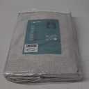 EMEMA Ivory White Linen Blackout Curtains 84 inch Length 2 Panels for Bedroom Living Room Thermal Insulated 100% Black Out Linen Drapes Room Darkening Curtains Luxury Decor for Window, 42 x 84 Inch