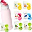 32oz Stainless Steel Air Water Bottle with 7 Straw & Refresher ScentSip Flavor Pods
