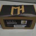 Mega Handles Laura Passage Door Knobs - 1 Pack Reversible Interior Door Knobs, Heavy Duty Passage Gold Door Knob for Closet & Hallway, No Lock, Fits All Standard Door Sizes - Satin Brass