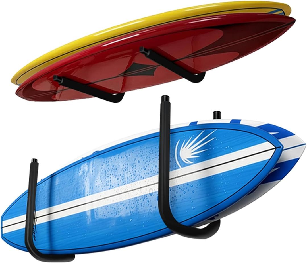 SUP Paddleboard Storage Rack, Surfboard Wall Mount and Kayak Rack for Garage Ceiling Wall Storage,Heavy-Duty Indoor Board Paddle Organizer, 50 lbs Max,Hang 1-3 Surf or SUP Boards