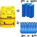 Automatic Bathroom Toilet Bowl Cleaner Bottle Gel,Removes Stains & Limescale, Fresh Scent, Fast-Acting, No Scrubbing,Lasts for 90 Slow-Dissolving Design (1, Yellow)