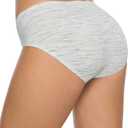Wealurre Cotton Bikini Women's Breathable Panties Seamless Comfort Underwear (Gray, S)
