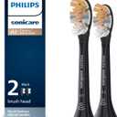 Philips Sonicare Genuine A3 Premium All-in-One Replacement Toothbrush Heads, 2 Brush Heads, Black, HX9092/95 (2 Count (Pack of 1))