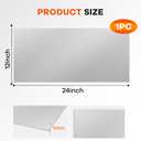 24" x 36" Thin A36 Steel Plate, Flexible Weldable Metal Sheet, Sturdy Steel Panel for Manufacturing, Parts Repair and Heavy Industrial Construction