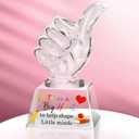 Pickmesh Thumbs up Appreciation Gift for Employee Team Thumbs up Acrylic Awards Trophy Teacher Appreciation Crystal Trophy Gift for Coworker Staff Retirement Office Decor(Teacher)