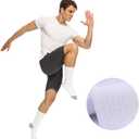 EnerWear 10P Pack Unisex Cotton Moisture Wicking Cushion Crew Socks (White)