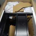 karlott 28" Nightstand with Charging Station, Solid Wood Night Stand with Pre-Assembled Drawer, Painted Bedside Table with Storage Shelf, Farmhouse End Side Table for Bedroom, Living Room, Black