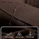 Heathyoga Cargo Pants Women Fleece Lined Leggings Waterproof Hiking Pants Women Thermal Pants Warm Wide Leg Sweatpants Winter (M)