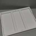 Oirlv Premium White Leather Stackable Jewelry Tray Flat Jewelry Organizer Tray for Jewelry Accessory Trade showcase