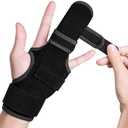 Trigger Finger Splint: Support the Middle, Index, little or Ring Finger, Hand Splint Brace-Treating Hand Fractures, Arthritis, Mallet Finger or Metacarpal Fractures (Left Hand) (Small/Medium)