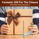 2 x Homoyoyo Cheese Curler Wheel: Stainless Steel Cheese Butter Chocolate Shaver to Create Beautiful Rose-Shaped Cuts Revealing Its Rich Flavor for Restaurants, Cafes, Dessert Shops, Home (Slicer Only)