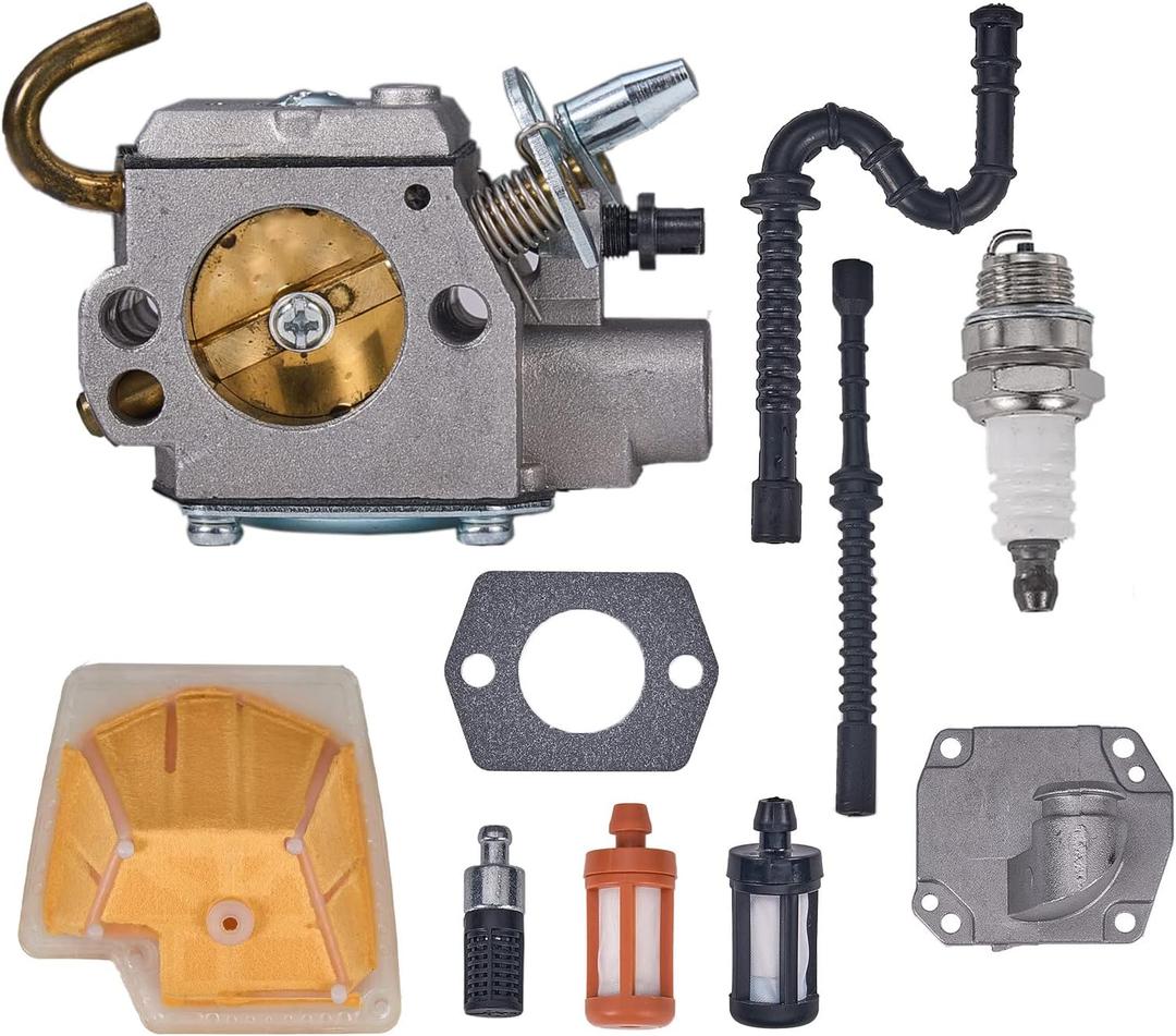 MS270 MS280 Carburetor Carb for Stihl MS270 MS280 MS270C MS280C Chainsaw - with Air Filter Spark Plug Fuel Line Kit