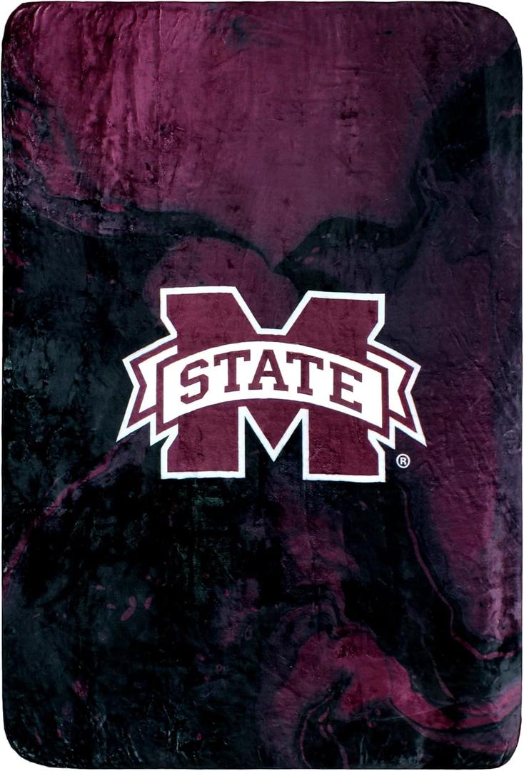 College Covers Everything Comfy Mississippi State Bulldogs Color Swept Soft Throw Blanket, 30" x 40"
