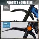 Front Mudguard for Talaria, PSLER Motorcycle Front Mud Guard for Talaria Sting MX3 MX4 MX5 Electric Dirt Bike (Black)