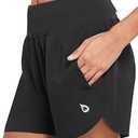 baleaf Women's 5" Workout Shorts Gym Running Shorts Athletic with Liner High Waistband Quick Dry Sports Zipper Pockets
Size M