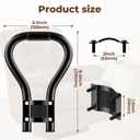 Modern Black Metal Recliner Handle Extender, Oversized Lever Extender for Elderly & Infirm, Ergonomic Design with 8 Tilt Angle