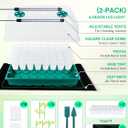 Seed Starter Tray with Grow Lights and Heat Mat, 3-in-1 Soil Meter, 80-Cell Seed Growing Tray, Germination & Plant Propagation Station for Indoor Plants 2-Pack