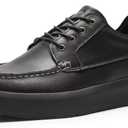 Men's Orthopedic Leather Dress Walking Shoes: Soft Business Hammer Toes Plantar Fasciitis Diabetic Formal Shoes, Cushion Arch Support Foot Hell Pain Relief Travel Golf Sneakers Black Size 11.5