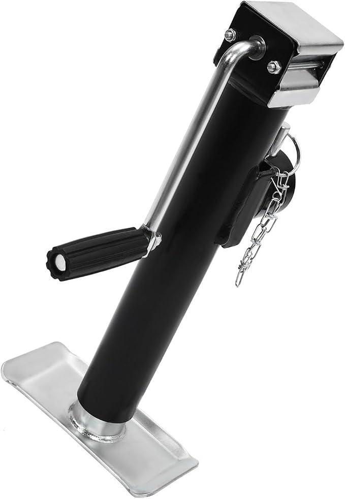 Lift Swivel Trailer Jack - Trailer Jack Stand, Swivel Jack Stand, Excavator Jack Stand/Support Leg, Caravan Side Winder Trailer Lift + Support Jack Leg 1000kg W/Hand Crank for Caravans