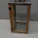 HD Designs Metal & Wood Lantern, 16 in