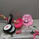 Liberry 2 in 1 Toddler Tricycle Age 2 3 4 Years Old, Kids Trike with Adjustable Push Handle, Bell & Basket, 3 Wheel Bike Riding Toy Birthday Gift for Girls Boys, Pink