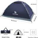 CAMEL CROWN Tents for Camping 2-5 Person Camping Dome Tent, Waterproof,Spacious, Lightweight Portable Backpacking Tent for Outdoor Camping/Hiking