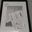 upsimples 9x12 Picture Frame, Display Pictures 6x8 with Mat or 9x12 Without, Wall Hanging Photo Frames, Black, 1 Pack