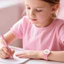 Kids Analog Watch Boys Girls, 30M Waterproof, Sports Watch for Boys, Easy to Read Children's Thin Dial Wrist Watches with Soft Band, for Ages 5-15 Kids Great Birthday Gifts Christmas Day Pink Colorful Dial