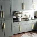 Cobbe 10 Pack i-Shaped Champagne Bronze Cabinet Pulls 7-9/16 inch(192 mm) Hole Centers Kitchen Cabinet Handles Drawer Pulls Kitchen Cabinet Hardware