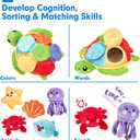 hahaland Baby Toys for 6-12 Months - 6 Months Old Baby Soft Crinkle Paper Sensory Montessori Toys for 0-6 6-12 Months Toddlers 1 Year Old Birthday Gift for Boys Girs