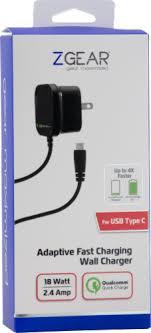 Zgear For USB C to USB C Adaptive Fast Charge Wall Charger