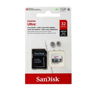 SanDisk Ultra 32GB UHS-I/Class 10 Micro SDHC Memory Card With Adapter - SDSDQUAN-032G-G4A